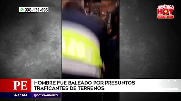 Hombre es baleado por traficante de terrenos