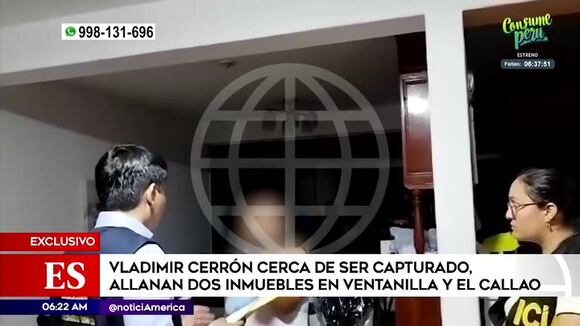 Vladimir Cerrón cerca de ser capturado: Allanan dos inmuebles en Ventanilla y Callao