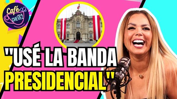 Shirley Cherres estuvo con expresidente y usó la banda presidencial