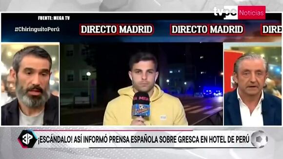 Panelistas del ‘Chiringuito’ reaccionan a incidentes entre los jugadores de Perú y la Policía: “A la autoridad no puedes golpearla”