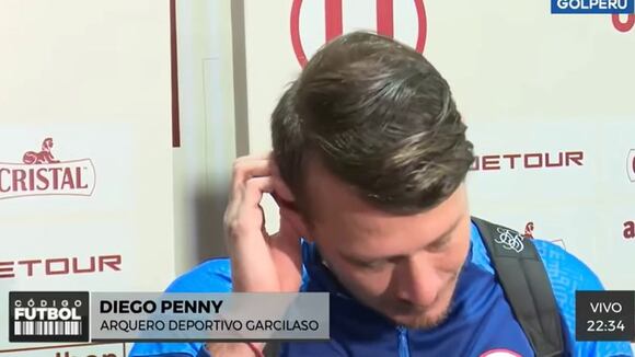 Diego Penny parecía disculparse y no pudo contener risa por expulsión de Edison Flores (GOLPERU)