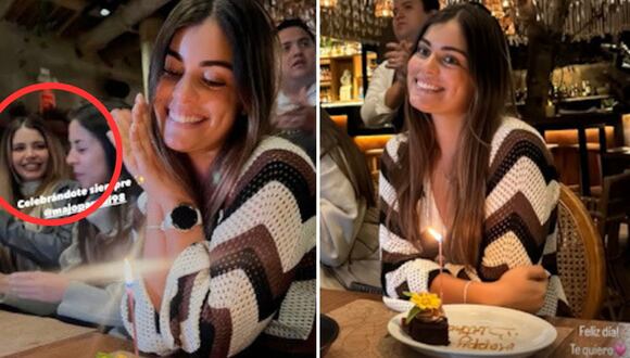 Flavia Laos invitada especial en cumpleaños de Majo Parodi