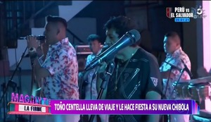 Toño Centella sale con nueva chibola de 22 años, le celebra fiesta y se la lleva de viaje a Argentina
