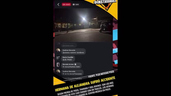 TROME - Thamara Medina, hermana de Alejandra Baigorria, sufre aparatoso accidente en Pisco