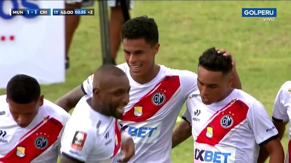 Christopher Olivares anotó el 1-1 de Municipal sobre Sporting Cristal. (Video: GOLPERU)