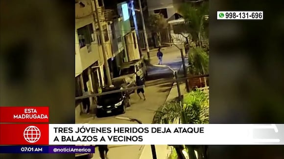 Balacera en SJM deja tres heridos