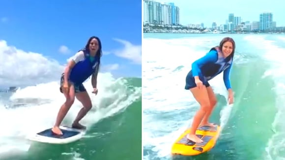 Shakira surfeando otra vez