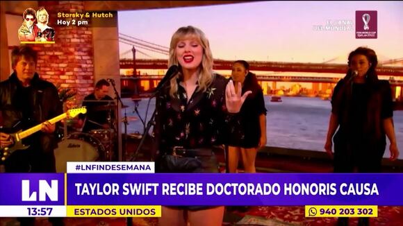 Taylor Swift recibió doctorado honoris causa en Bellas Artes por la Universidad de Nueva York