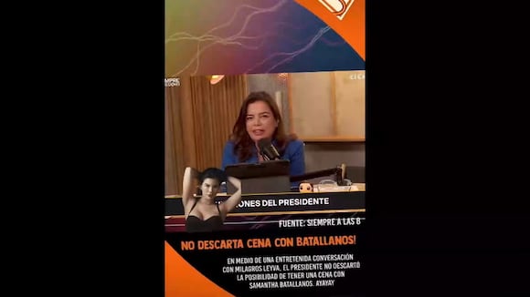 TROME - Presidente José Jerí no descarta cenar con Samantha Batallanos y ella se lanza: “Yo invito”
