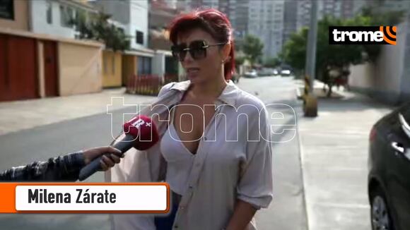 TROME | Milena Zárate pide garantías para su vida (Video: César Bueno)