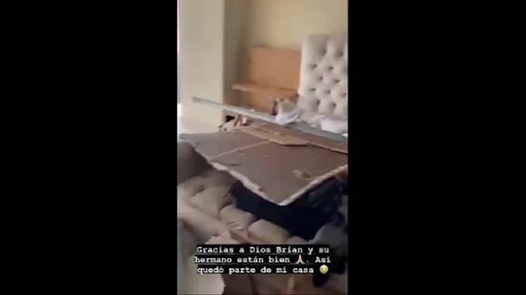 Laura Spoya muestra los daños en su casa tras paso de Huracán Otis