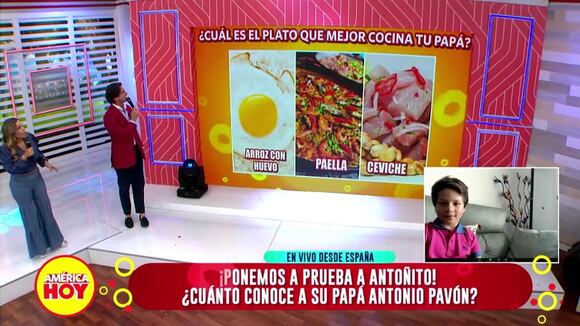 Antoñito cuenta en vivo que a su papá Antonio Pavón se le quema la comida