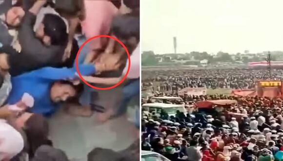 Más de 100 muertos en estampida en una ceremonia religiosa en India