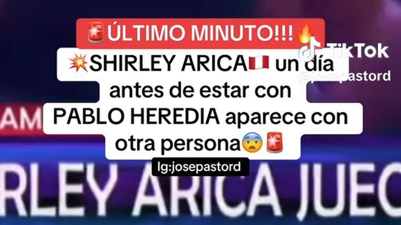 TROME - ¡Shirley Arica no solo ‘chapa’ con Pablo Heredia! Es captada besándose con otro un día antes