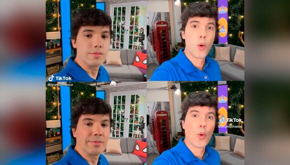 Bruno Pinasco sorprende al usar filtro de juventud en TikTok: “Adolescente otra vez”