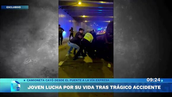 Joven lucha por su vida tras trágico accidente
