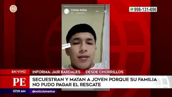 Secuestran y matan a joven porque su familia no pago rescate