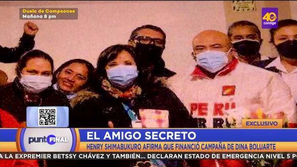 Henry Shimabukuro afirma que financió campaña de Dina Boluarte