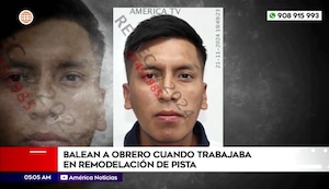 VMT: obrero es baleado por sicario cuando remodelaba pista