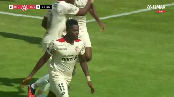 Jarlin Quintero marcó el 1-0 de UTC sobre César Vallejo. (Video: L1 MAX)