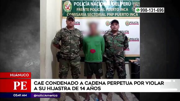Capturan a sujeto que violó a su hijastra en Huánuco