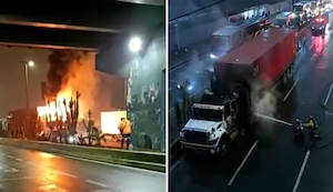 Incendio de tráiler en vía de Evitamiento genera congestión vehicular