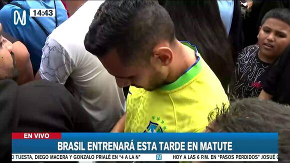 Hinchas de Brasil acompañaron a su selección antes de partir a Matute (Video: Canal N)