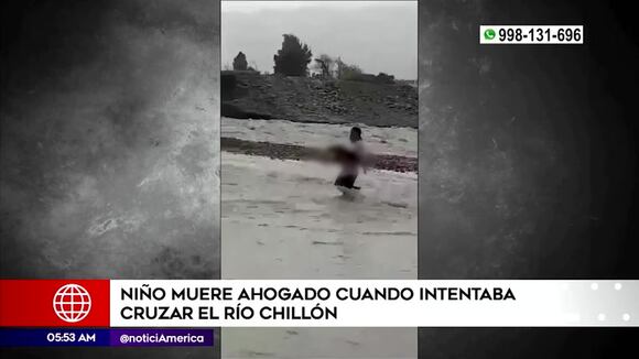 Carabayllo: Niño murió ahogado cuando intentó cruzar el río Chillón