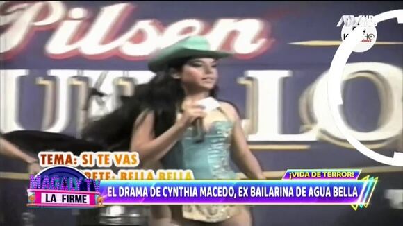 TROME | Exbailarina de Agua Bella Cynthia Macedo testimonio (Magaly Tv)
