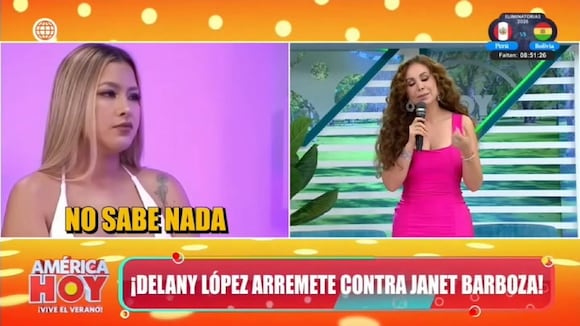 Janet Barboza responde a Delany López