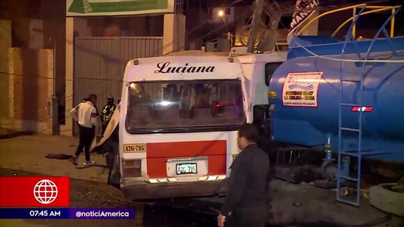 Murió el niño que resultó herido en choque de cúster y camión cisterna