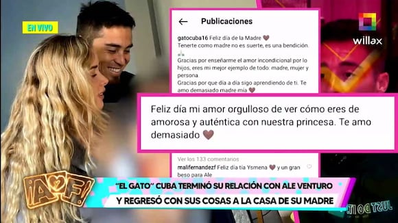 Trome ¡Se terminó! ‘Gato’ Cuba se va del depa de Ale Venturo y llega con sus maletas a la casa de su madre