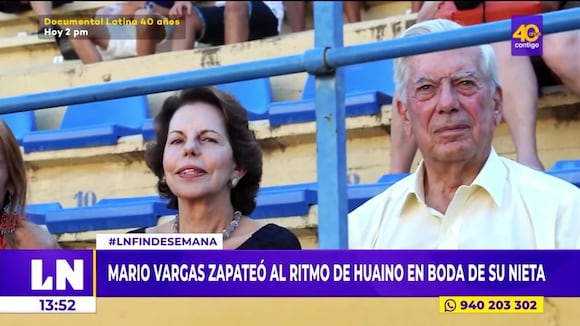 Mario Vargas Llosa zapateó al ritmo de huaino en boda de su nieta
