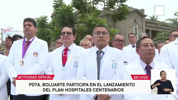 Dina Boluarte: Plan de hospitales centenarios