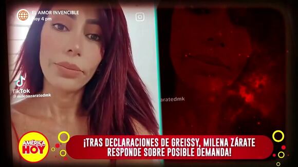 Milena Zárate pelea contra Greissy