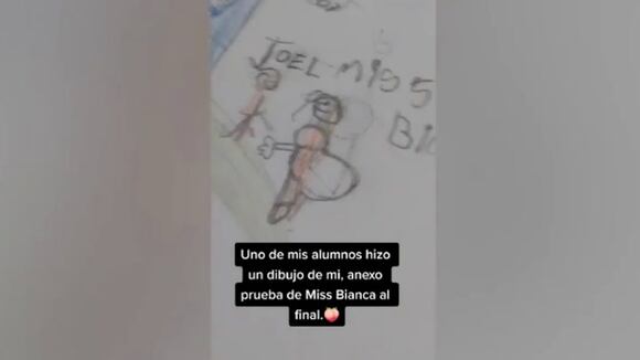 Profesora se vuelve viral por un dibujo que hizo un alumno suyo