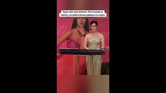 TROME | Kyara Villanella toca el piano, habla en inglés y elogia a Keiko en el Miss Teen Universe