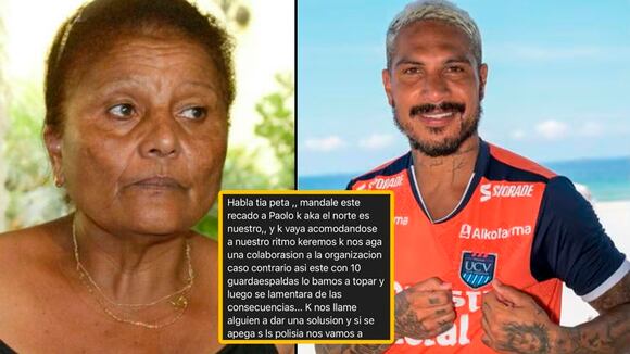 Revelan chats de extorsión que recibió Doña Peta tras firma de Paolo Guerrero con la UCV