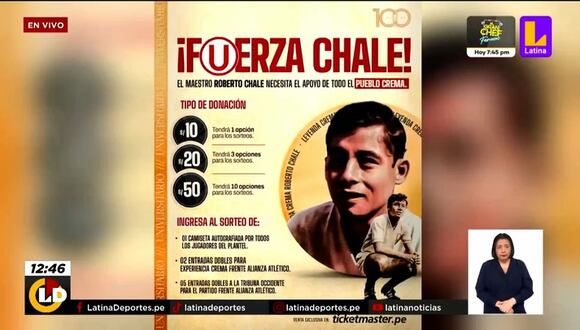 Universitario de Deportes: Realizan colecta para Roberto Chale