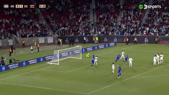 Di María marcó el 1-1 de Argentina vs. Costa Rica. (Video: DSports)