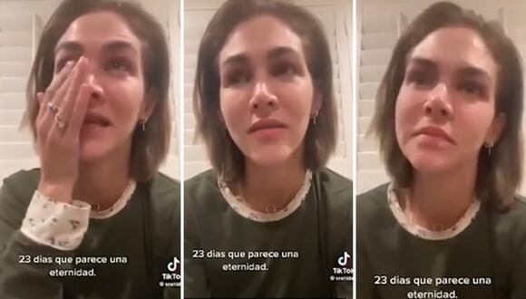 Anahí de Cárdenas rompe en llanto al contar que está sola en EE.UU.: “Extraño a mis padres”