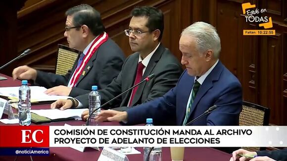 Archivan proyecto de adelanto de elecciones