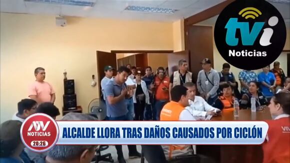 TROME | Alcalde llora por los daños causados por lluvias y desbordes en Oyotún: “Mi pueblo me pide auxilio” | VIDEO