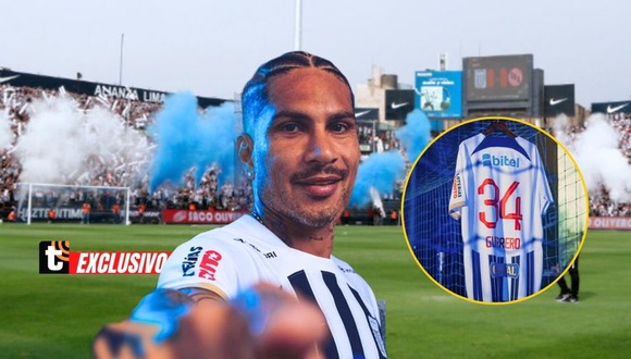 Paolo Guerrero luce este número de camiseta en presetnación de Alianza LIma (@ClubALOficial)