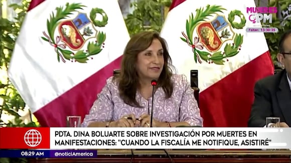 Conferencia de Dina Boluarte