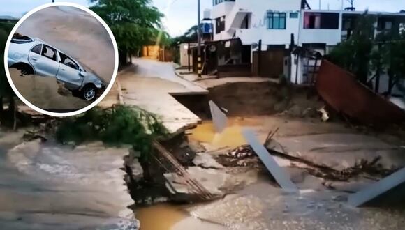 Intensas lluvias en Talara colapsan balneario