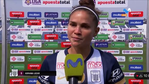 Adriana Lúcar lamentó la derrota frente a Universitario en la Liga Femenina 2025. (Video: Movistar Deportes)