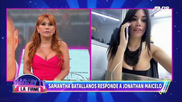 TROME - Samantha Batallanos niega que extorsionó a Maicelo: “Son manotazos de ahogado, está asustado”