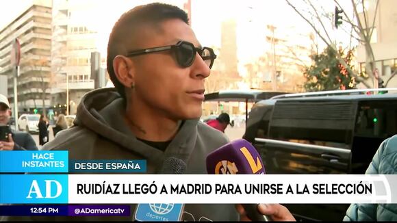 Ruidíaz llegó a Madrid para unirse a la selección