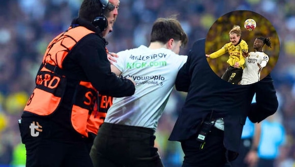 Aficionados ingresan al campo en la final de Champions League. (Video: ESPN)